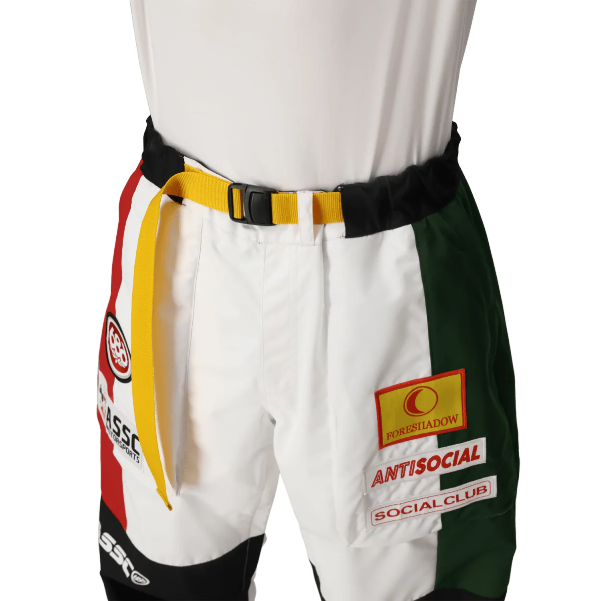 686 Anti Social Social Club  Men's F1 Shell Pant 2026 White Colorblock - Image 4