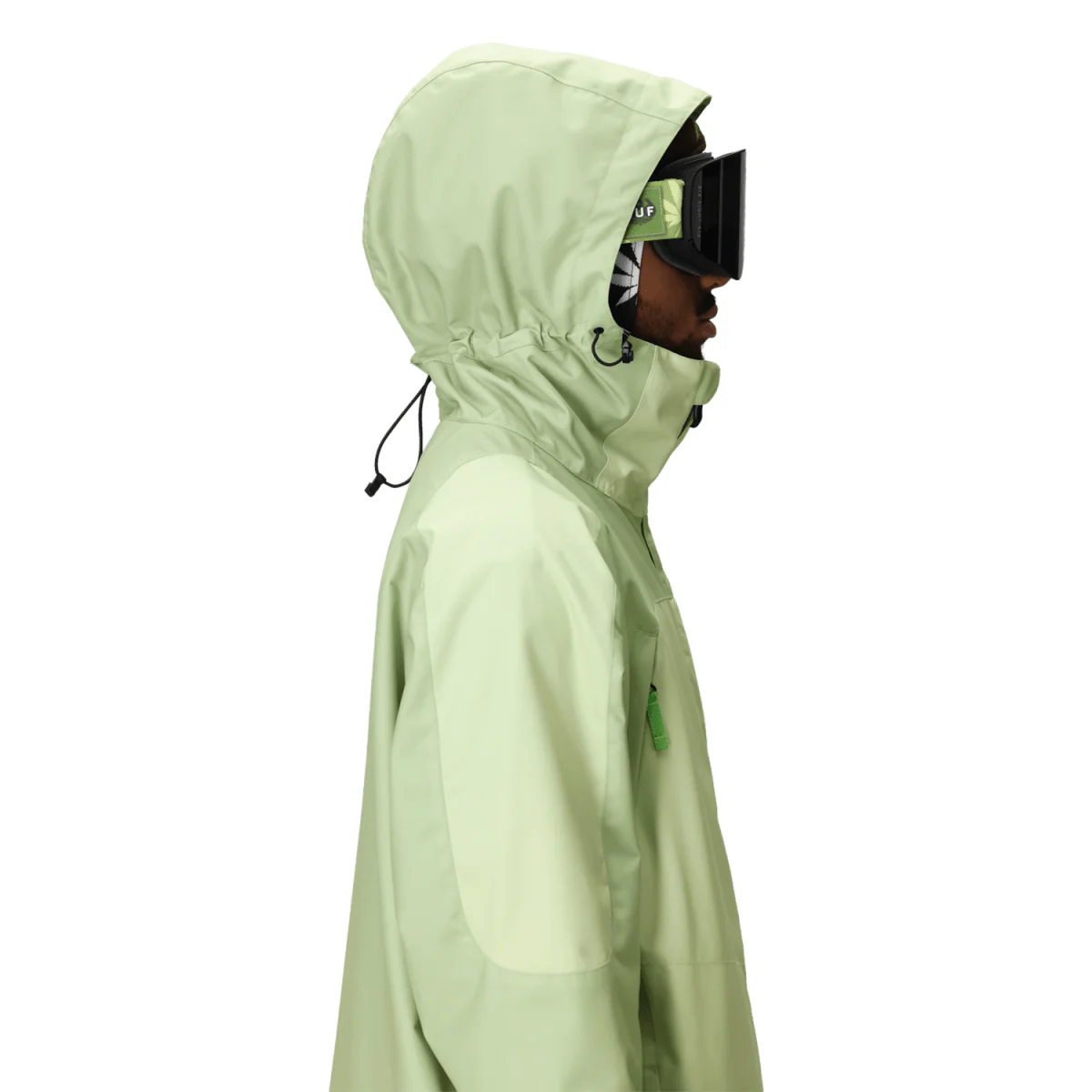 686 Huf Men's Double H Shell Jacket 2026 Huf Green Colorblock - Image 3