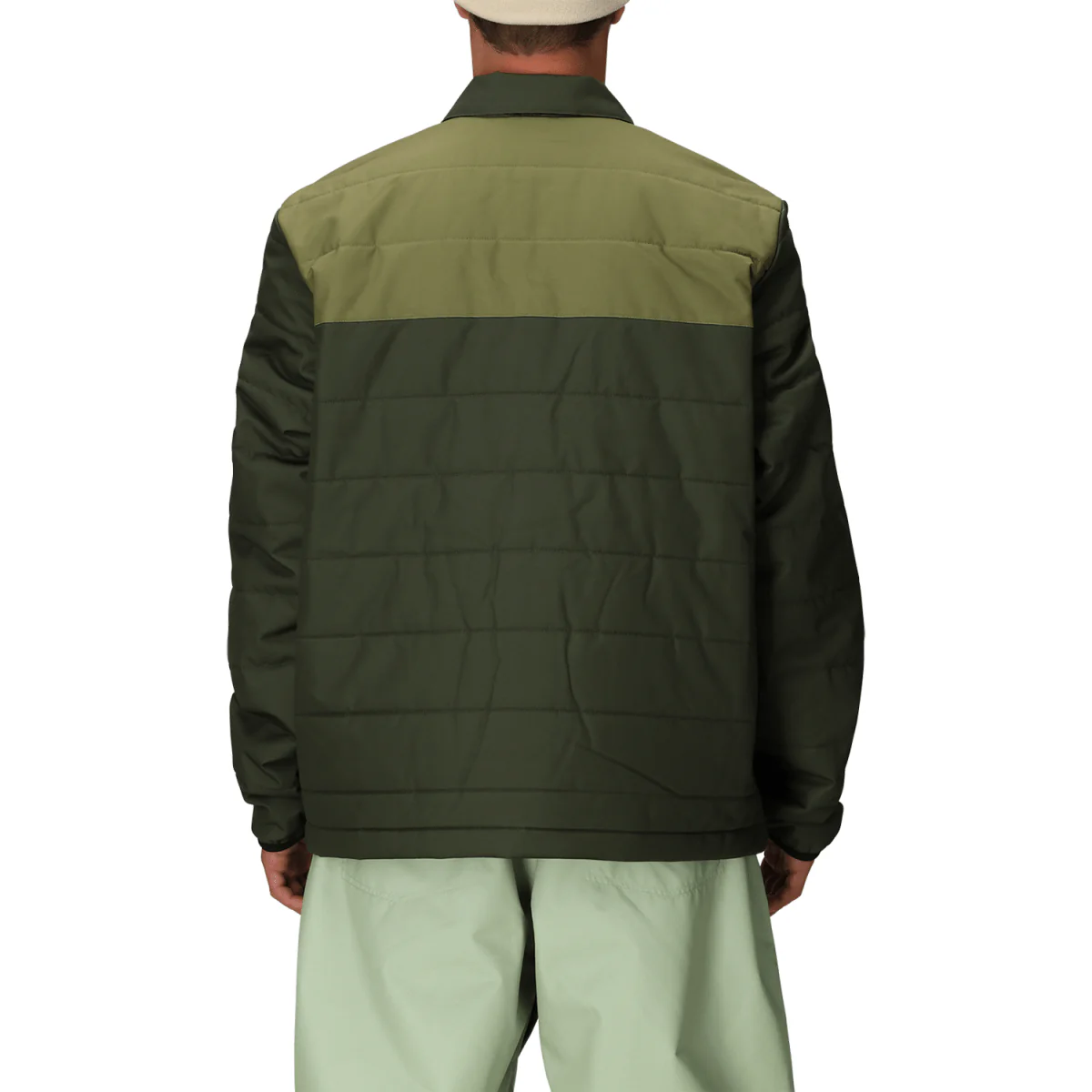 686 Huf Men's Puffer Insulated Jacket 2026 Green Colorblock - Image 3