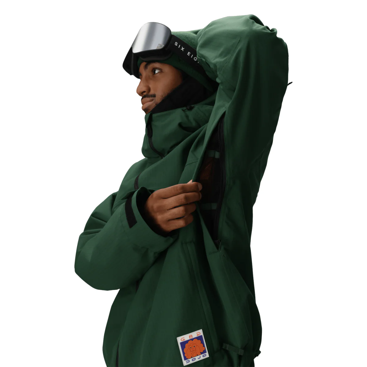 686 Men's Dojo Shell Jacket 2026 Moss Green Ripstop - Image 5