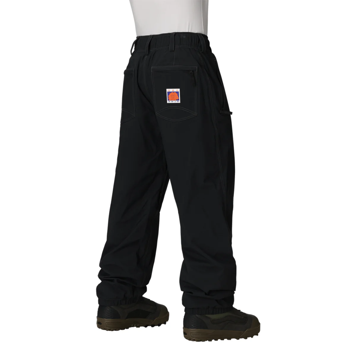 686 Men's Dojo Shell Pant 2026 Black - Image 3