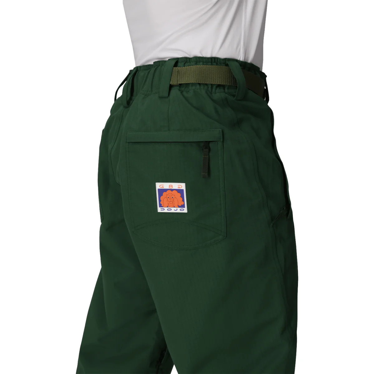 686 Men's Dojo Shell Pant 2026 Moss Green Ripstop - Image 4