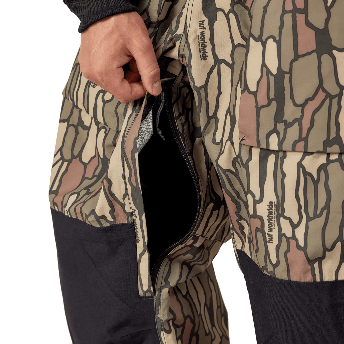 686 Men's Ghost 2.5L Pant 2025 Huf Bark Print - Image 3