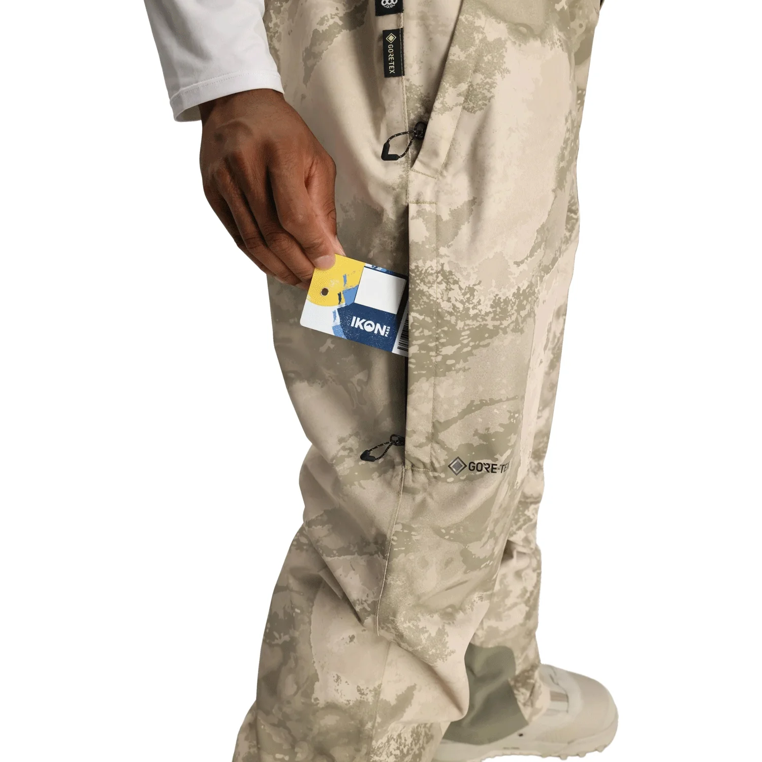 686 Men's Gore-Tex Core Shell Pant 2026 Limestone Hemisphere Print - Image 4