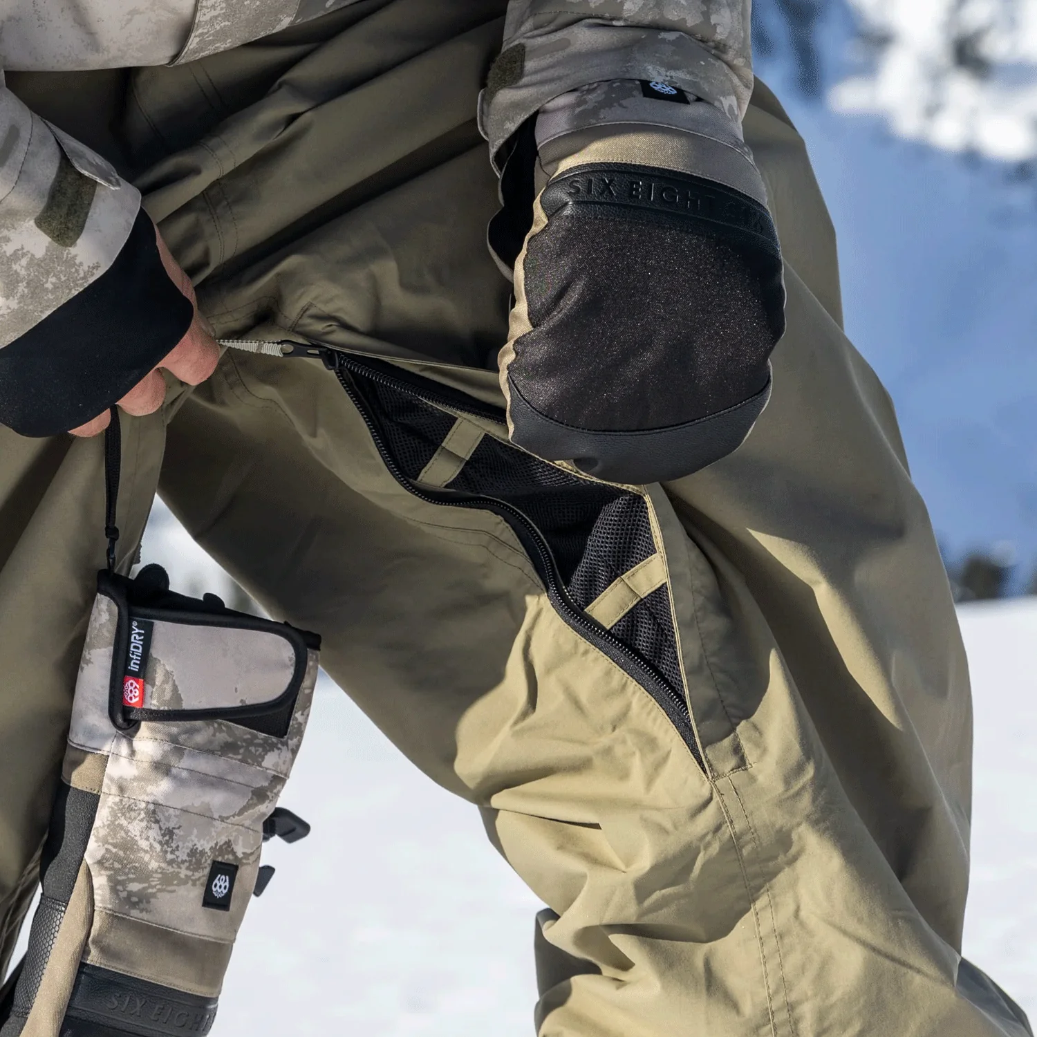 686 Men's Gore-Tex Dojo Shell Pant 2026 Sage - Image 4