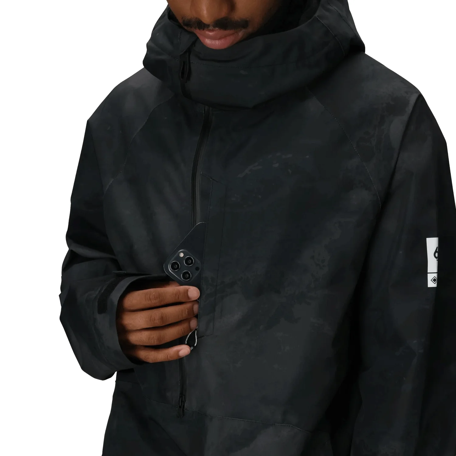 686 Men's Gore-Tex Fragment Shell Anorak 2026 Black Hemisphere - Image 2