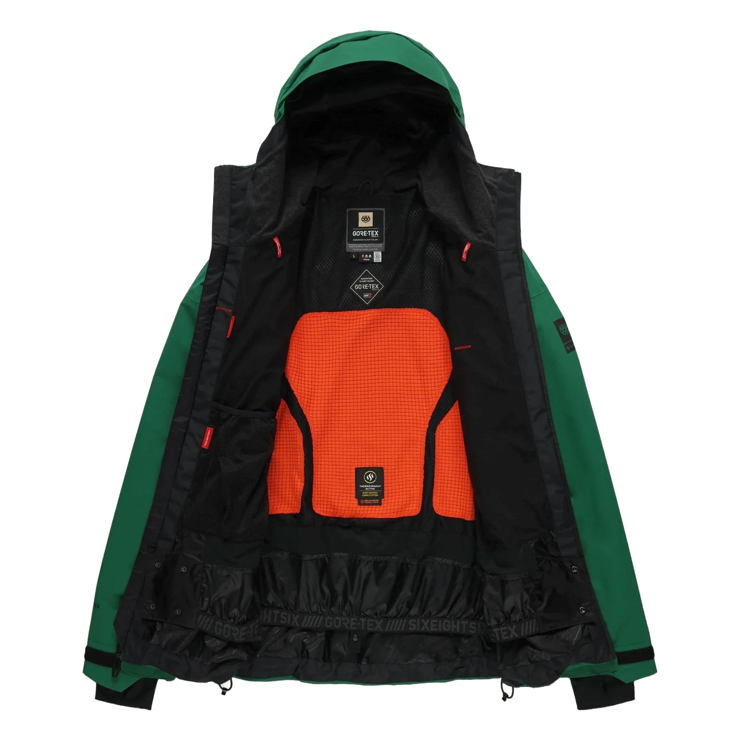 686 Men's Gore-Tex Gt Thermagraph Jacket 2026 Emerald Green - Image 5