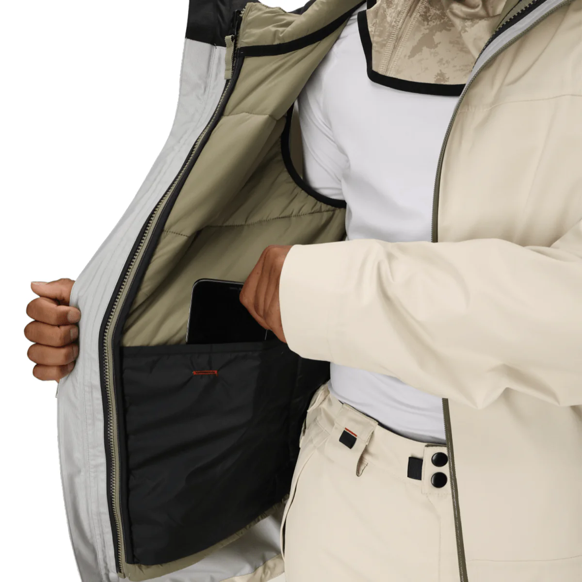 686 Men's Smarty 3-In-1 Rodeo 3L Jacket 2026 Limestone - Image 5