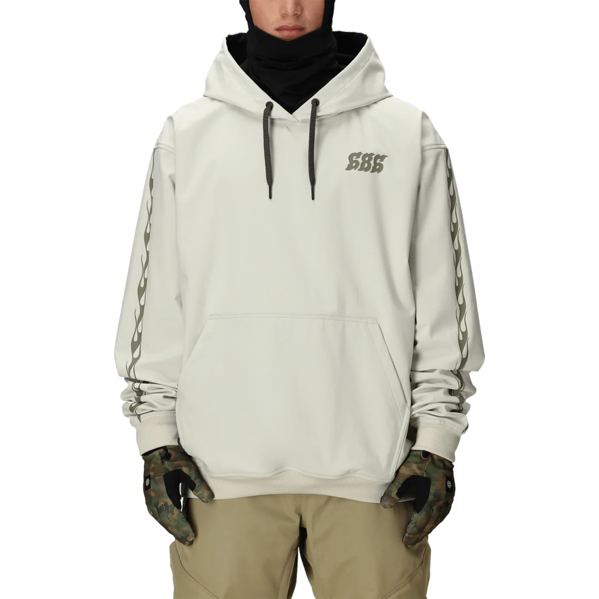 686 Men's Waterproof Team Hoody 2026 Limestone - Image 2