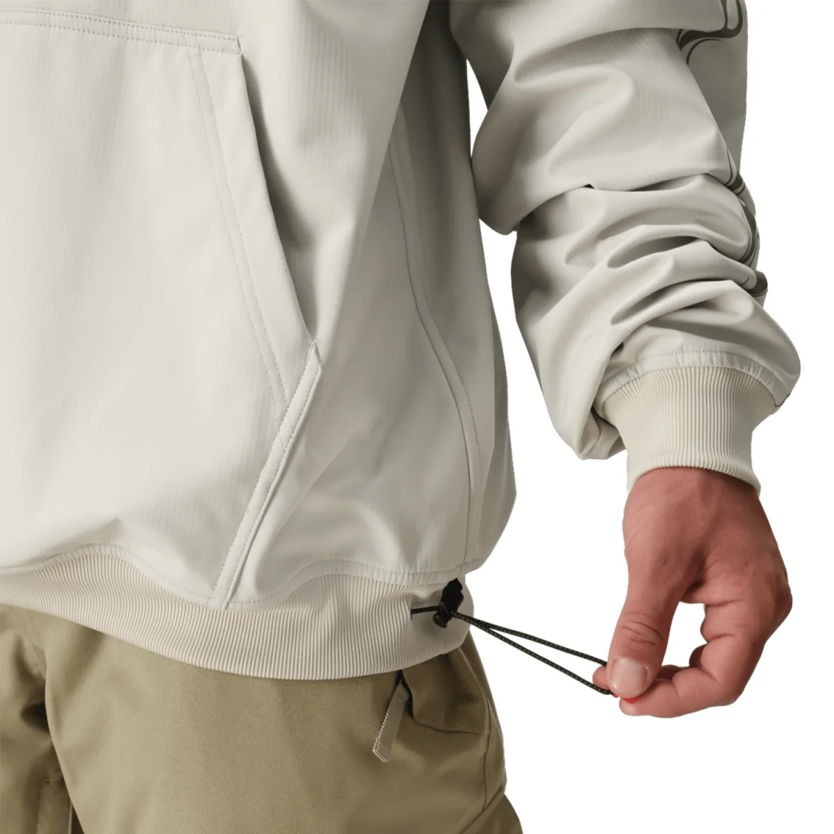 686 Men's Waterproof Team Hoody 2026 Limestone - Image 6