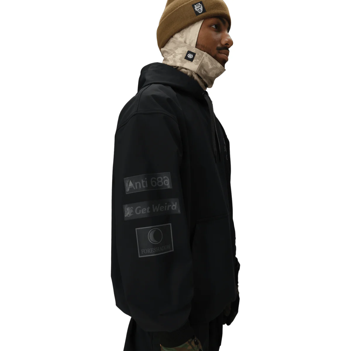 686 Waterproof Anti Social Social Club Men's F1 Hoody 2026 Black - Image 5