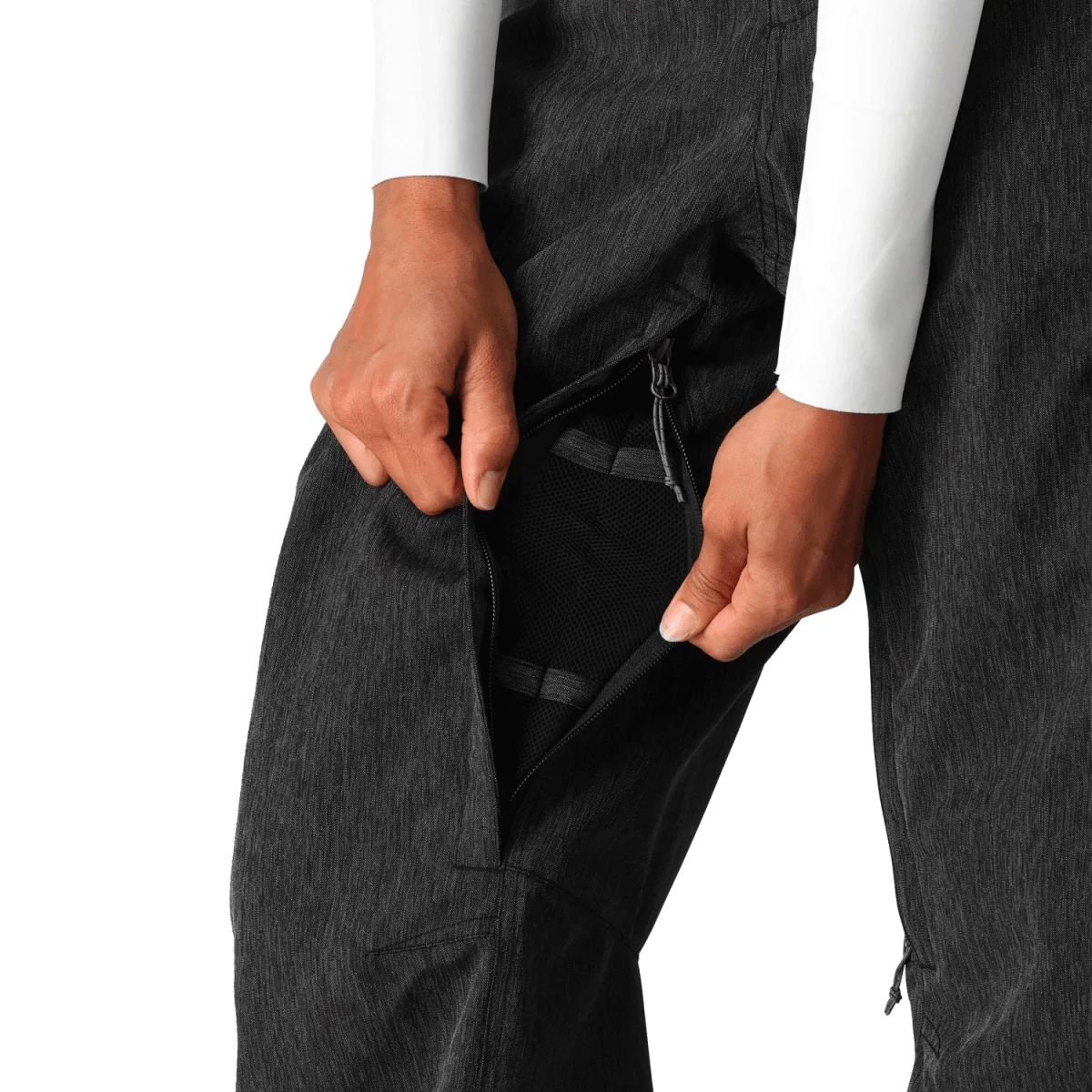 686 Women's Aura Insulated Cargo Pant 2025 Hello Kitty Black Denim - Image 3