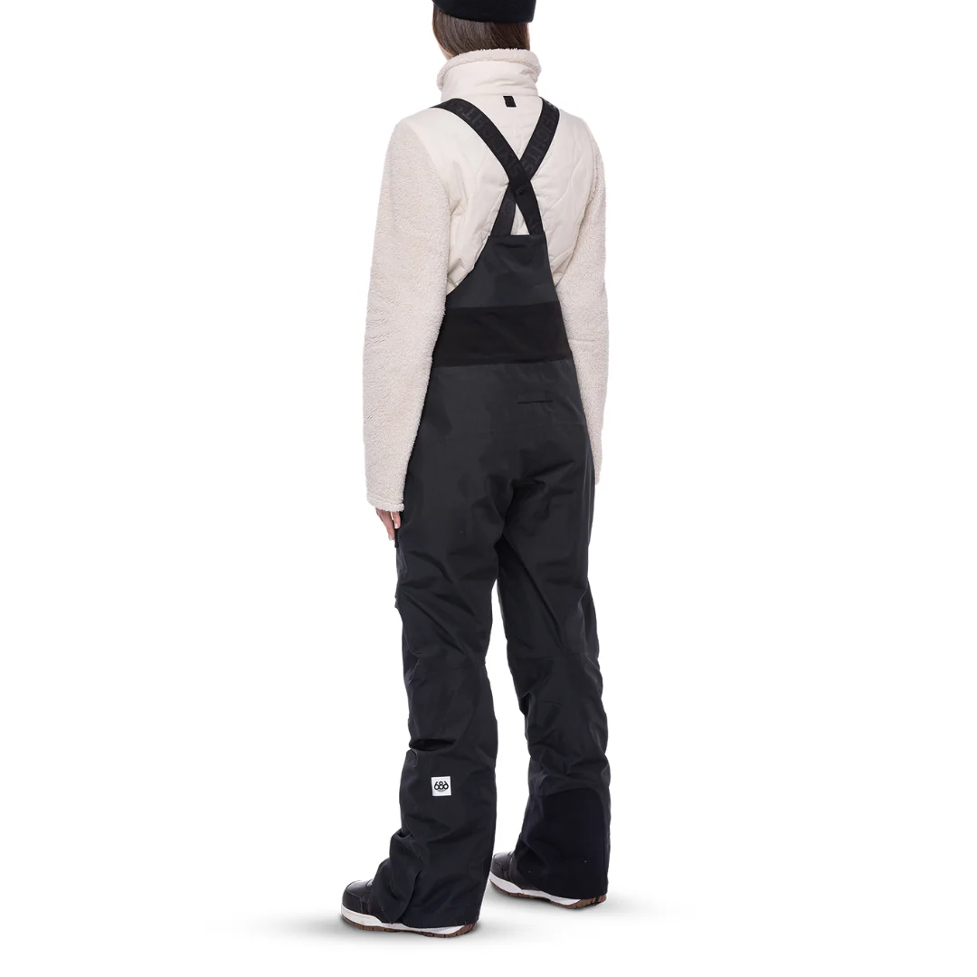 686 Women's Geode Thermagraph Bib Pant 2024 Black - Image 2