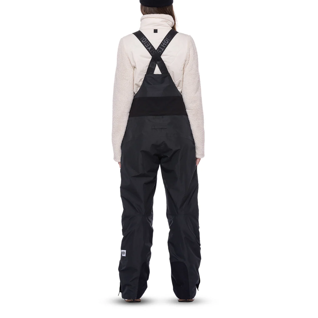 686 Women's Geode Thermagraph Bib Pant 2024 Black - Image 3