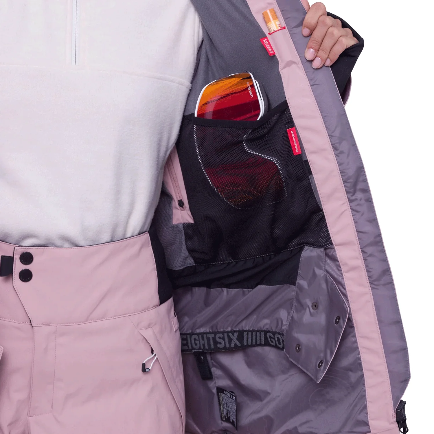 686 Women's Gore-tex Skyline Jacket 2024 Dusty Mauve - Image 3