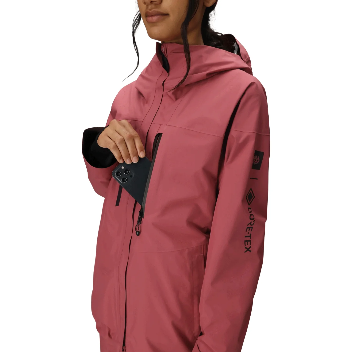 686 Women's Gore-Tex Skyline Thermagraph Jacket 2026 Rosewood - Image 4