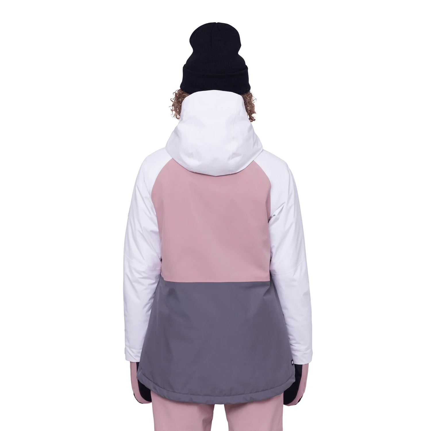 686 Women's Gore-tex Willow Jacket 2024 White Dusty Mauve Rhino Grey - Image 2