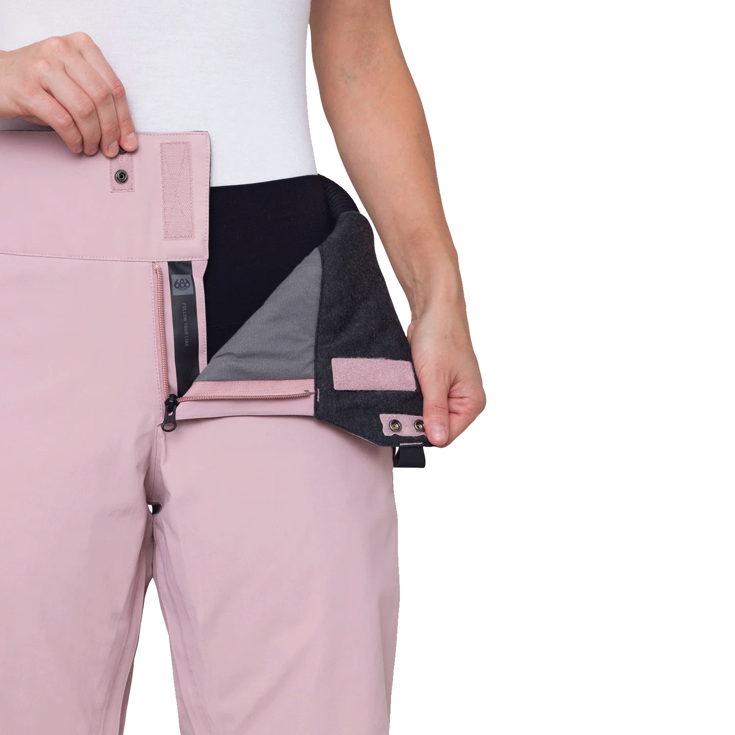 686 Women's Gore-tex Willow Pant 2024 Dusty Mauve - Image 2
