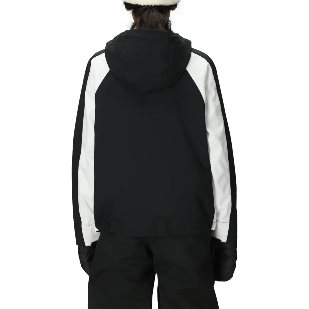 686 Women's Hologram Shell Jacket 2026 Black Colorblock - Image 3