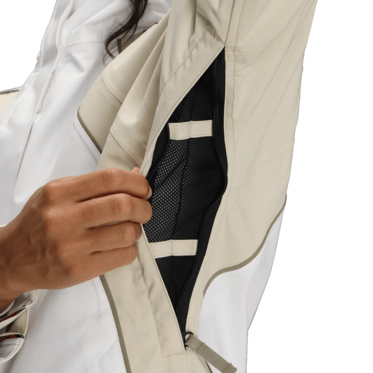 686 Women's Hologram Shell Jacket 2026 White Colorblock - Image 6
