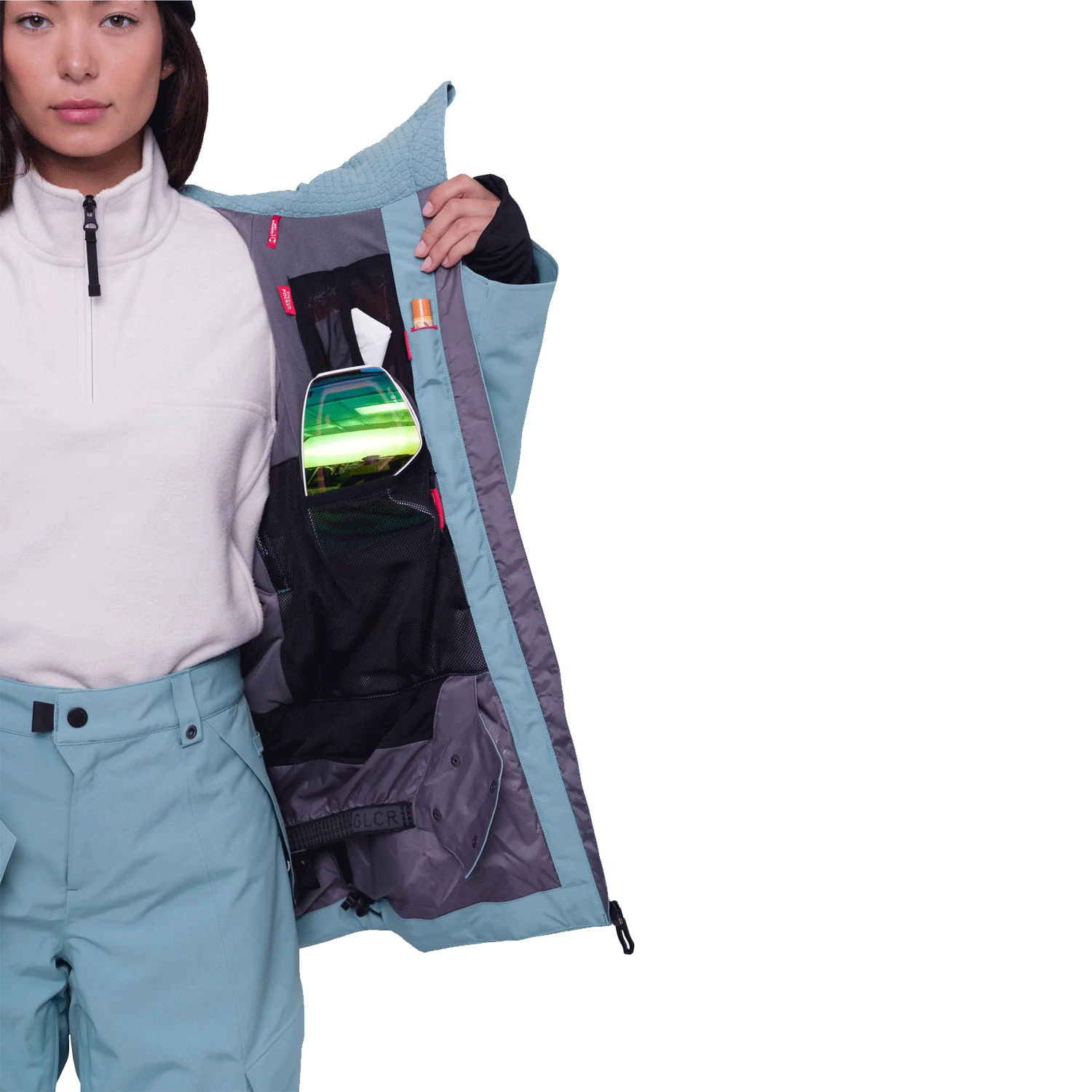 686 Women's Hydra Jacket 2024 Steel Blue - Image 4