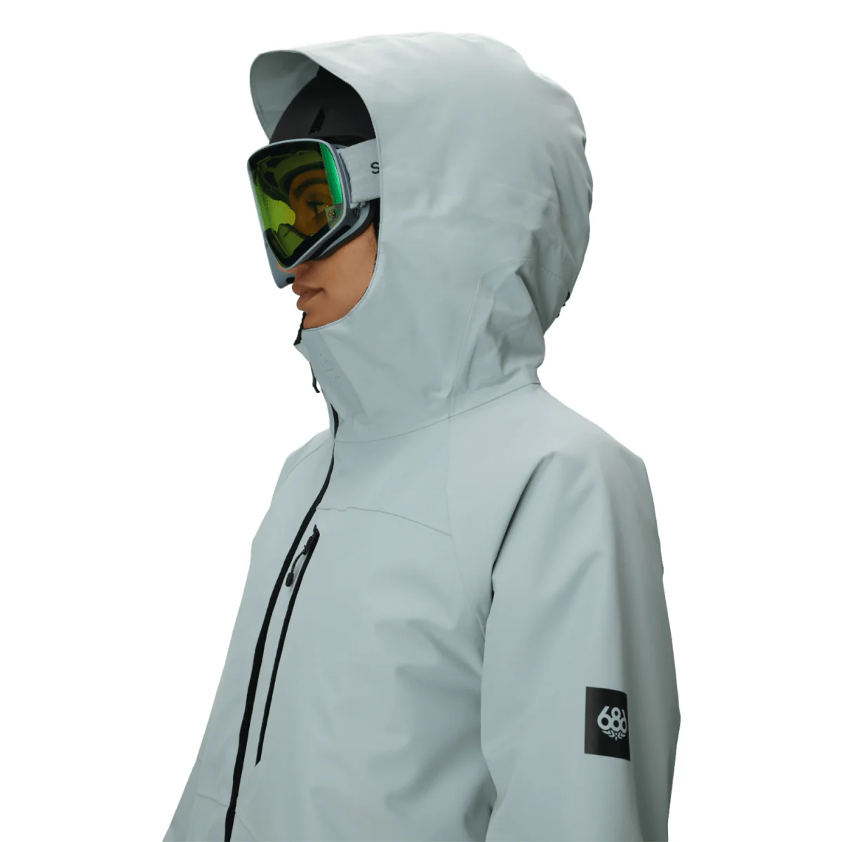 686 Women's Hydra Thermagraph Jacket 2026 Dusty Marine - Image 4