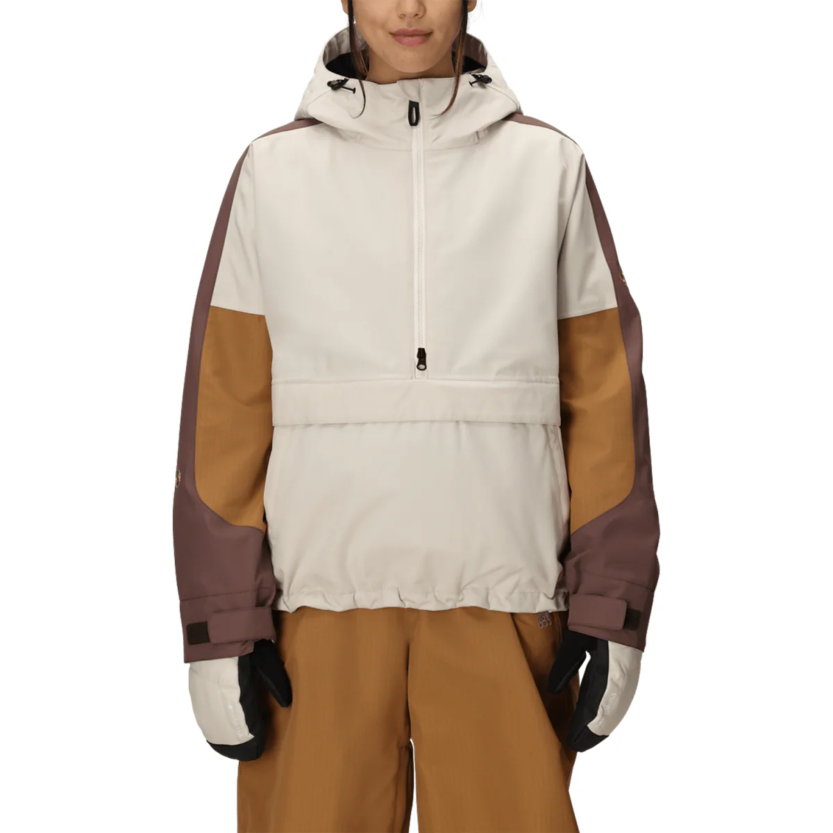 686 Women's Outline Shell Anorak 2026 Limestone Colorblock - Image 2