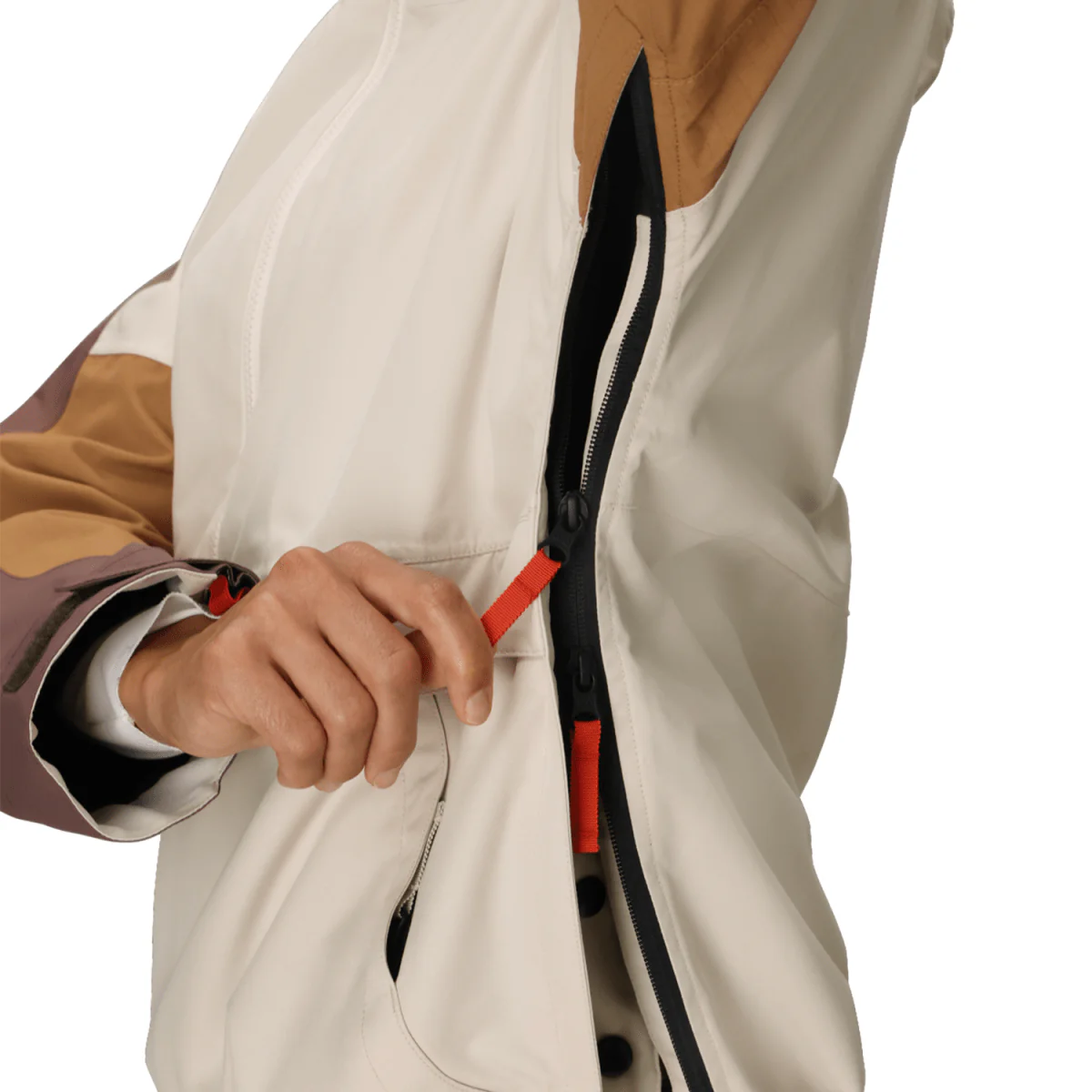 686 Women's Outline Shell Anorak 2026 Limestone Colorblock - Image 5