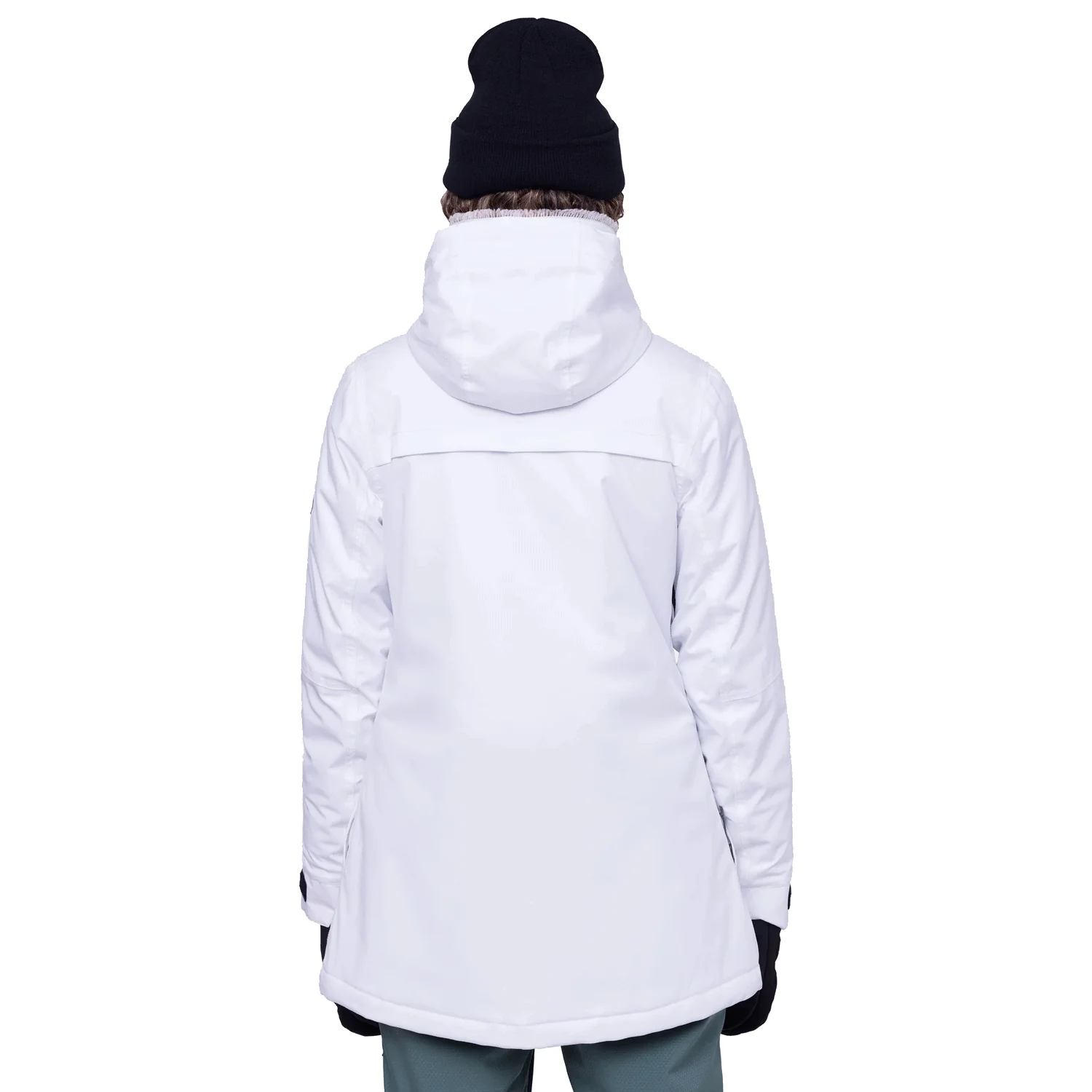 686 Women's Spirit Jacket 2024 White Geo Jacquard - Image 2