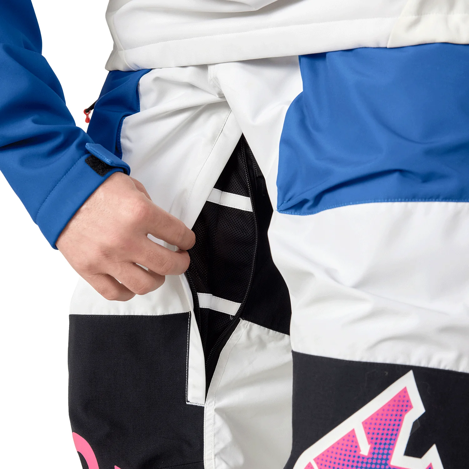 686 x Fox Men's Shell Pant 2026 Fox White Colourblock - Image 5