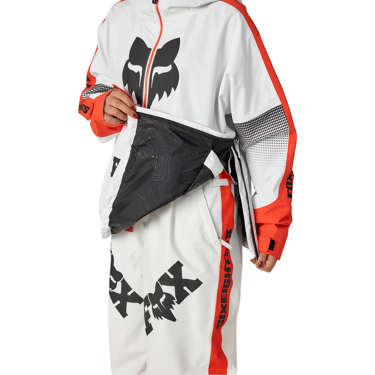 686 x Fox Women's Anorak 2026 Fox Flare Colourblock - Image 3