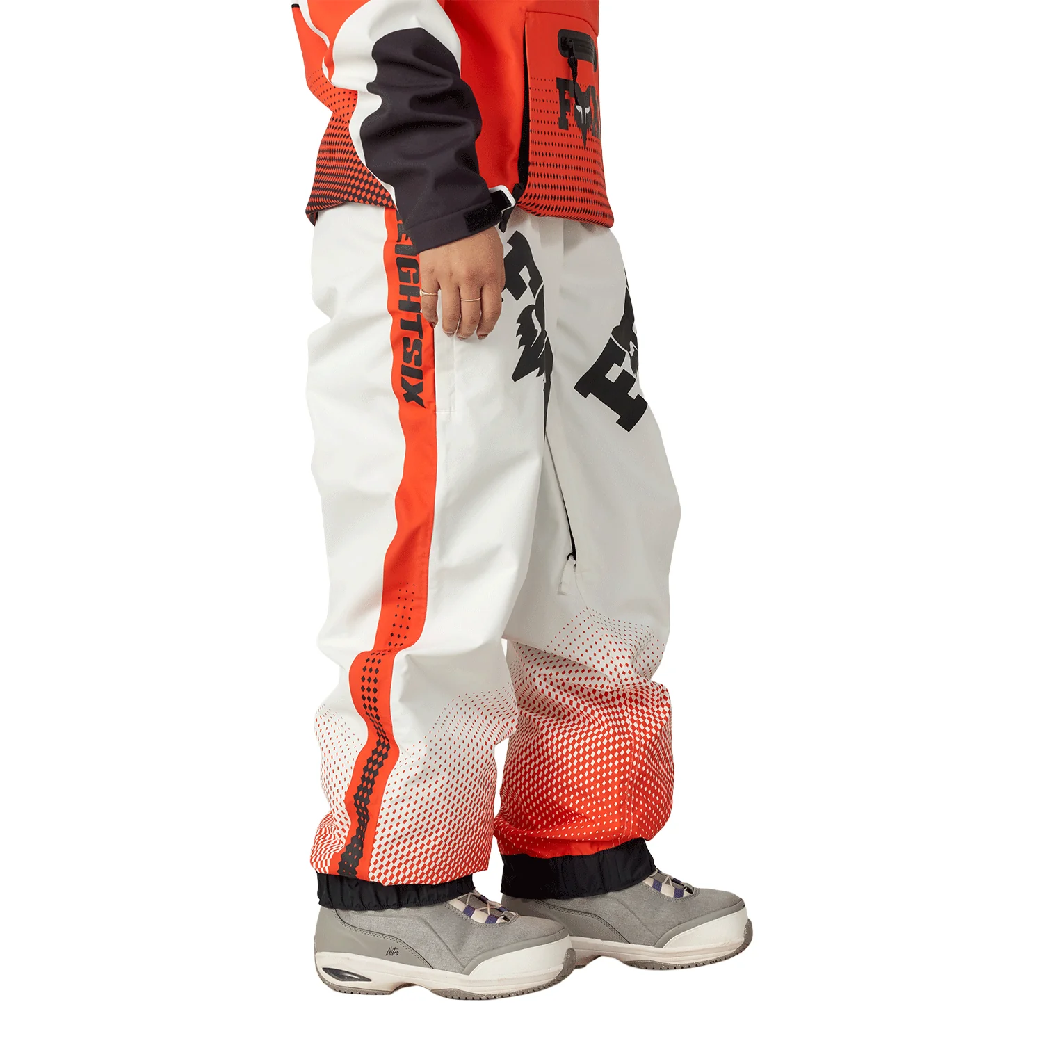 686 x Fox Women's Shell Pant 2026 Fox Flare Colourblock - Image 2