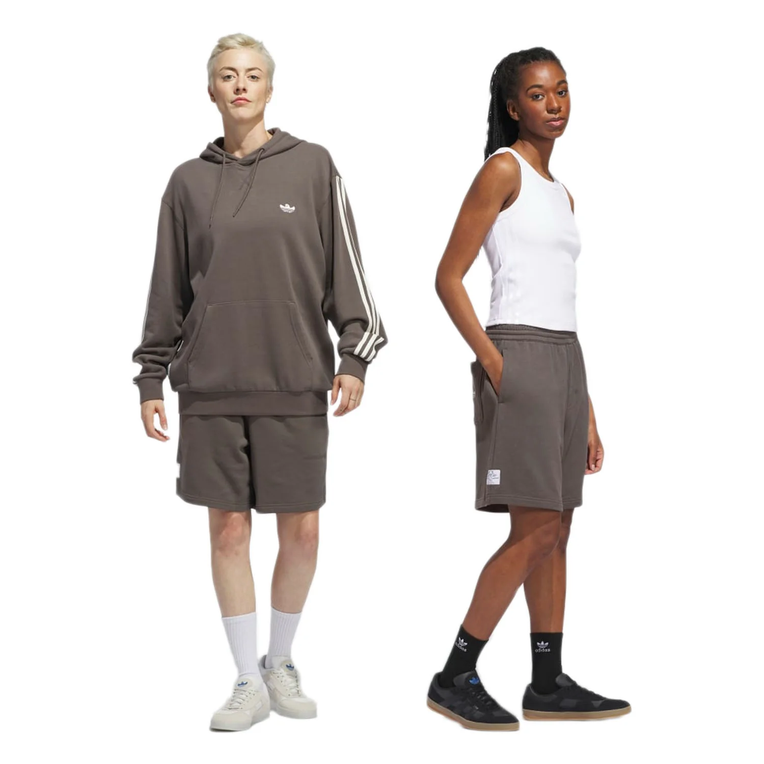 Adidas Featherweight Shmoofoil Short Charcoal/White - Image 4