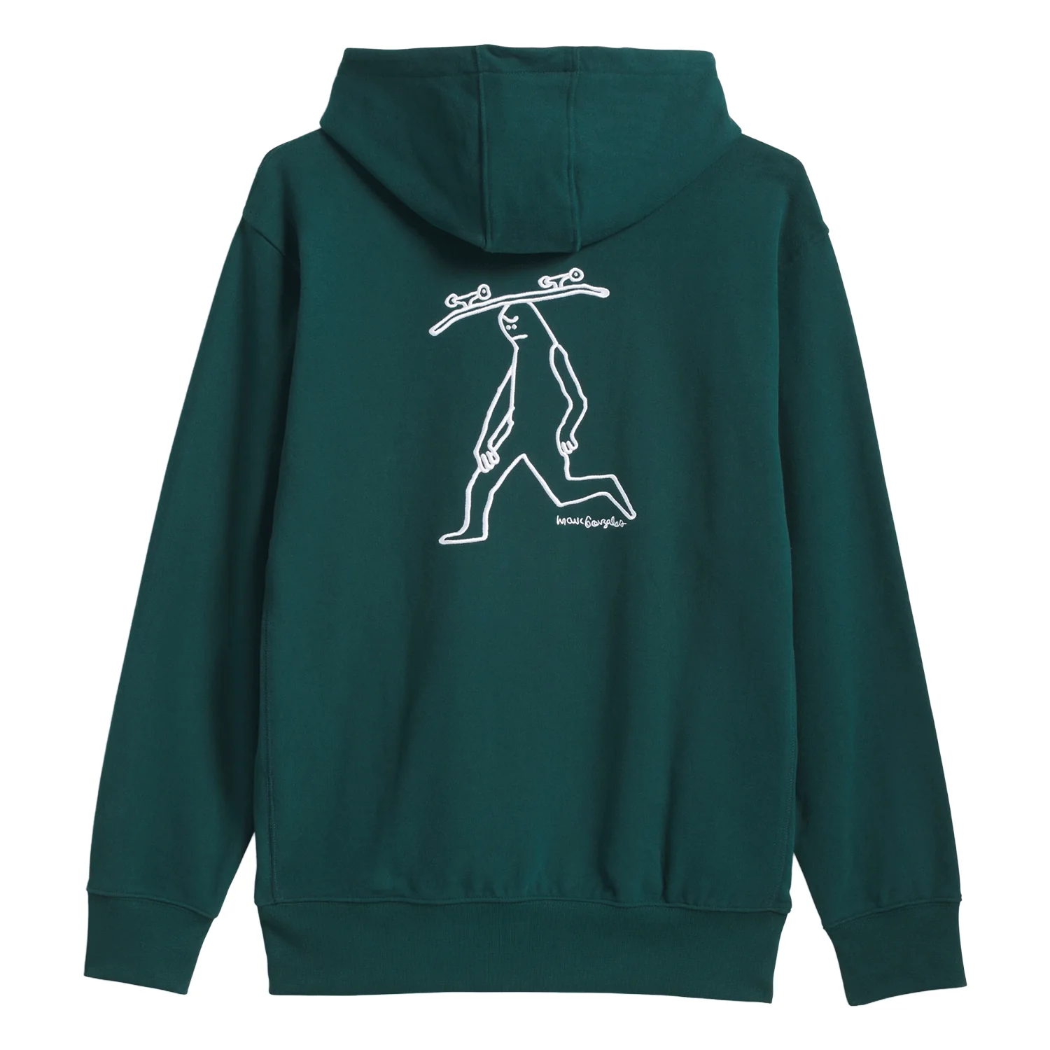 Adidas Gonz Head Hoody Aurora Ivy/Black - Image 4