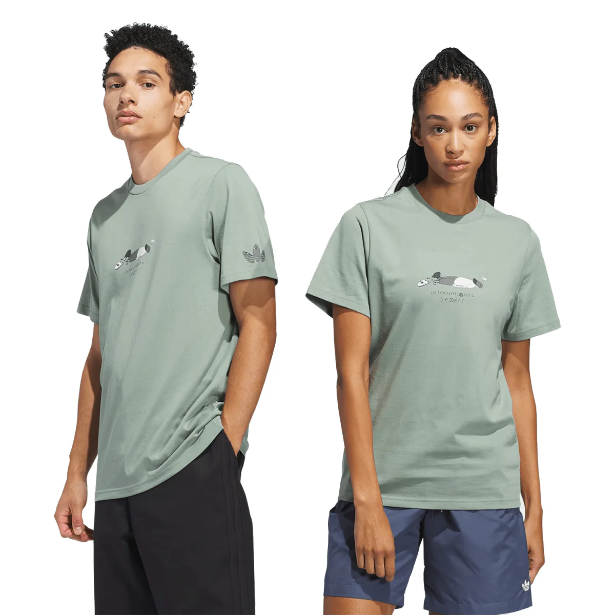 Adidas HJ Defeat T-Shirt Silver Green - Image 2