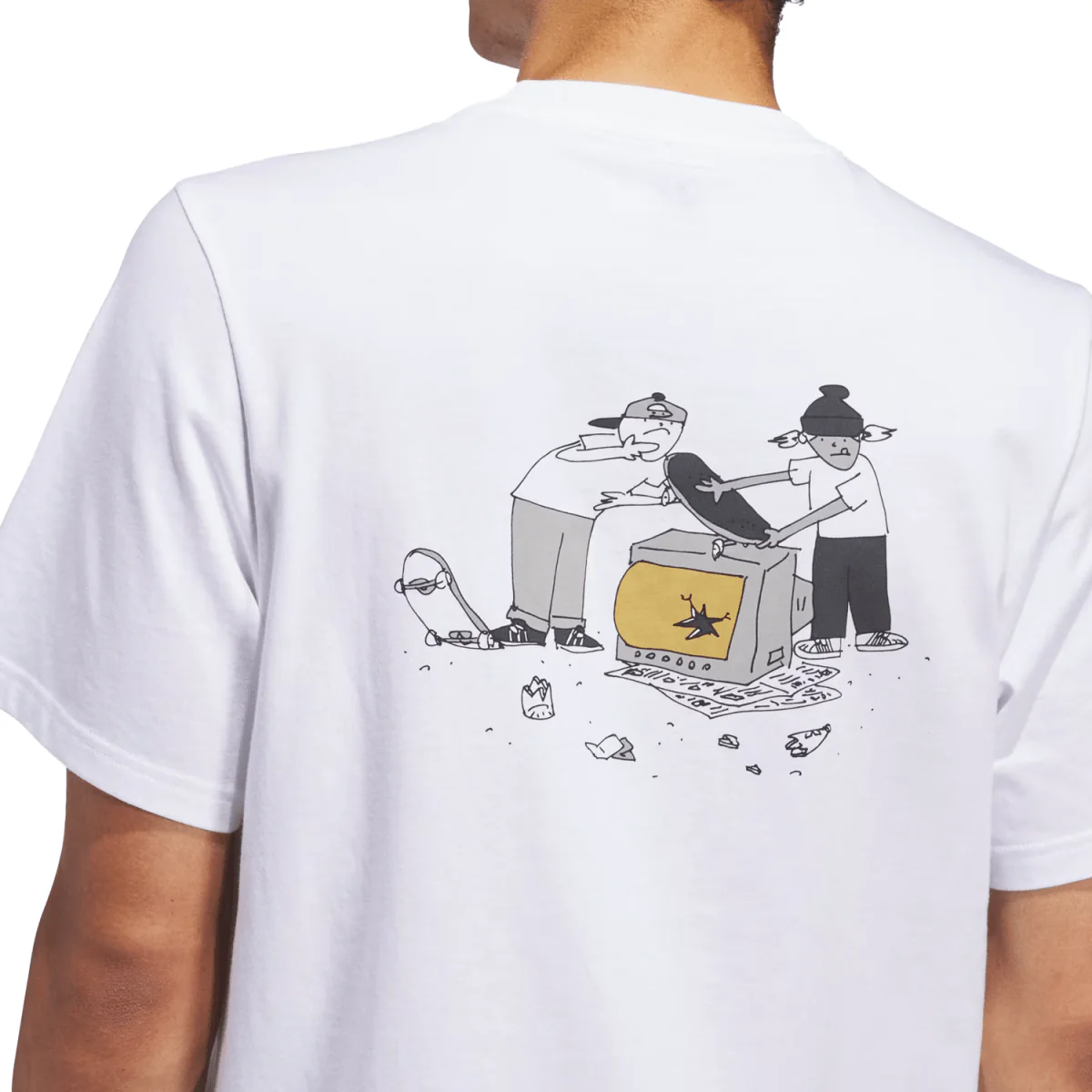 Adidas HJ Trash T-Shirt White - Image 2