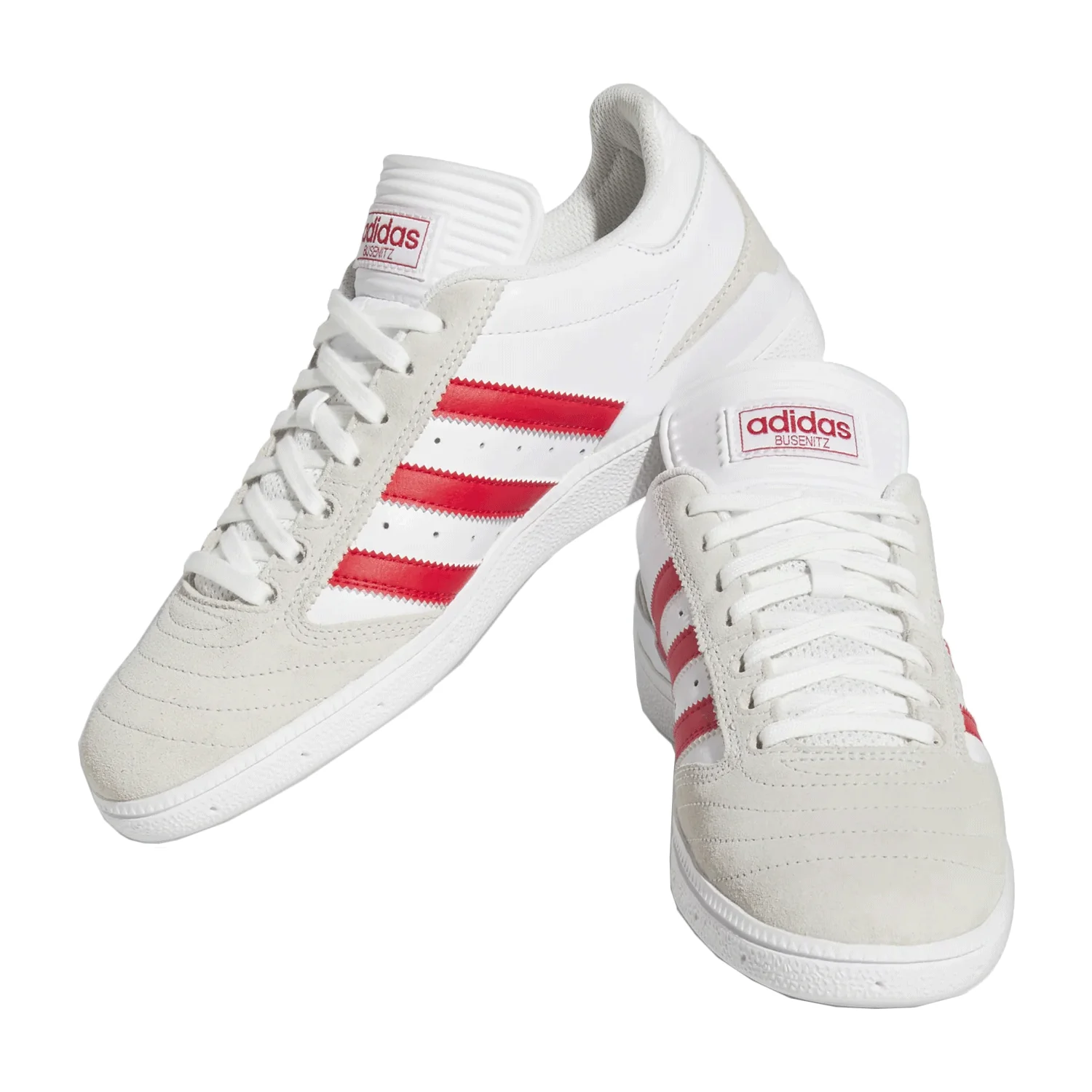 Adidas Men's Busenitz Shoes Cloud White/Better Scarlet/Gold Metallic - Image 2
