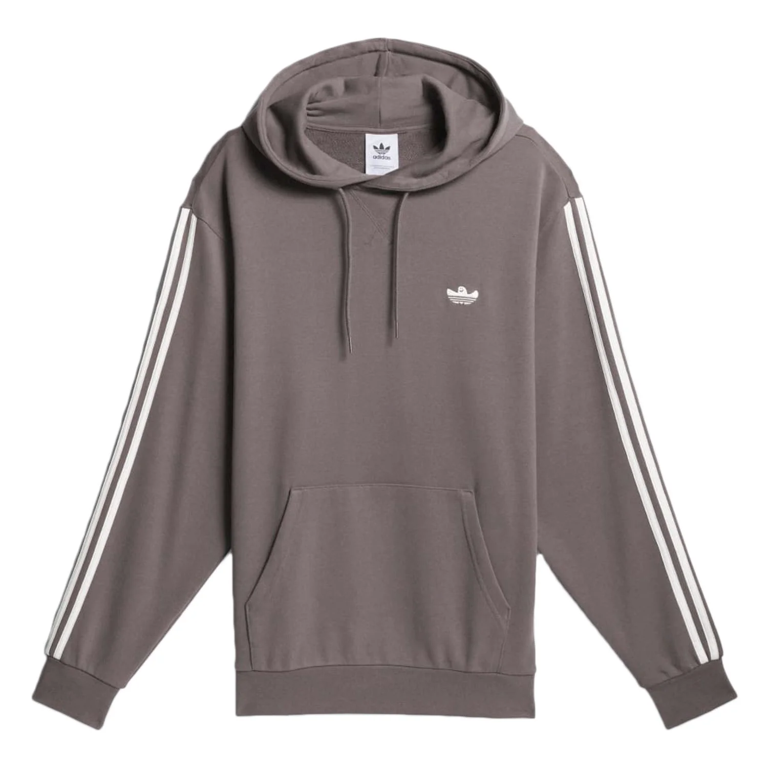 Adidas Men's Featherweight Shmoofoil Hoodie Charcoal/White - Image 3