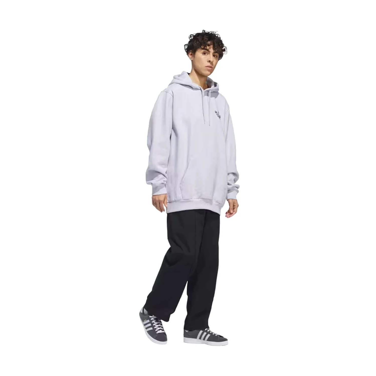 Adidas Men's Henry Jones Hoodie Grey/Black - Image 3