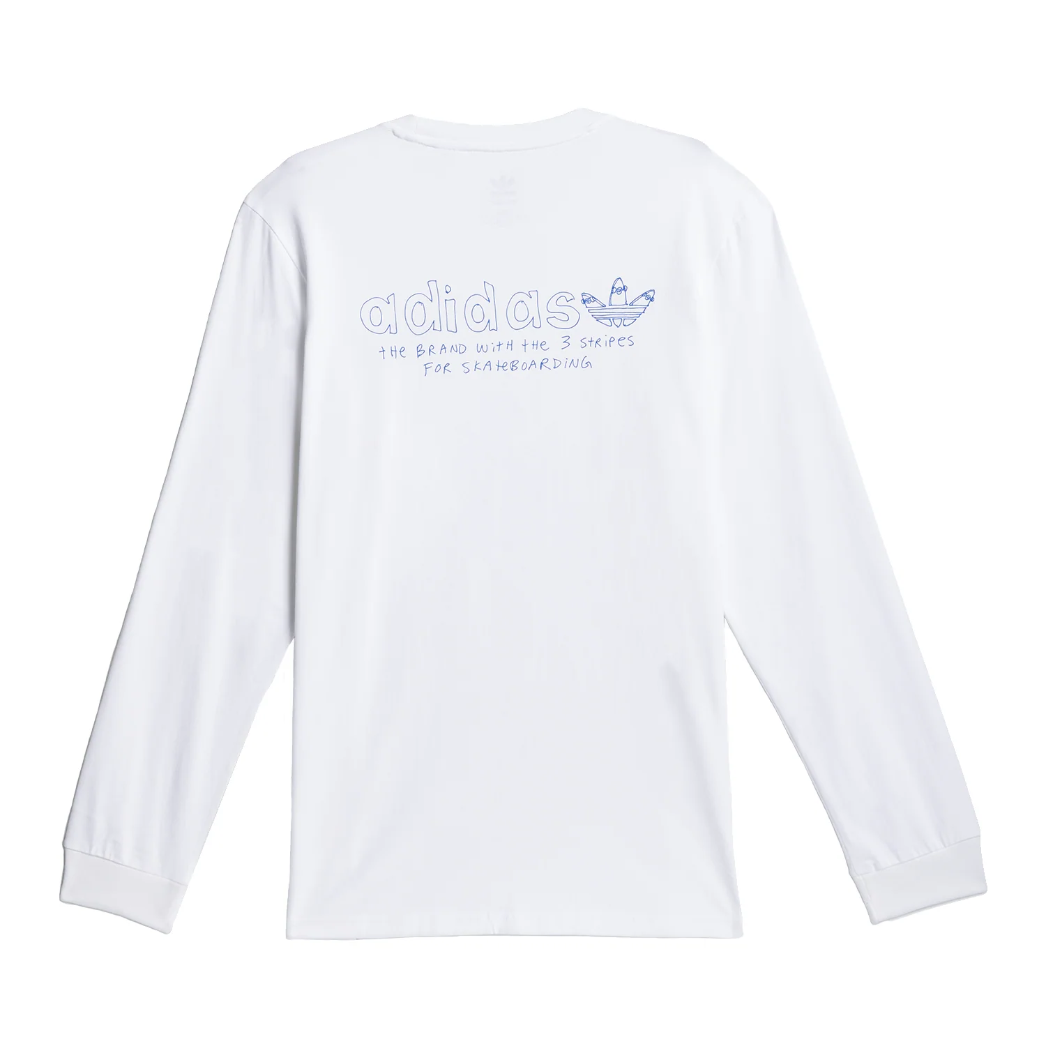 Adidas Men's Henry Jones L/S T Shirt White/Royal Blue - Image 5