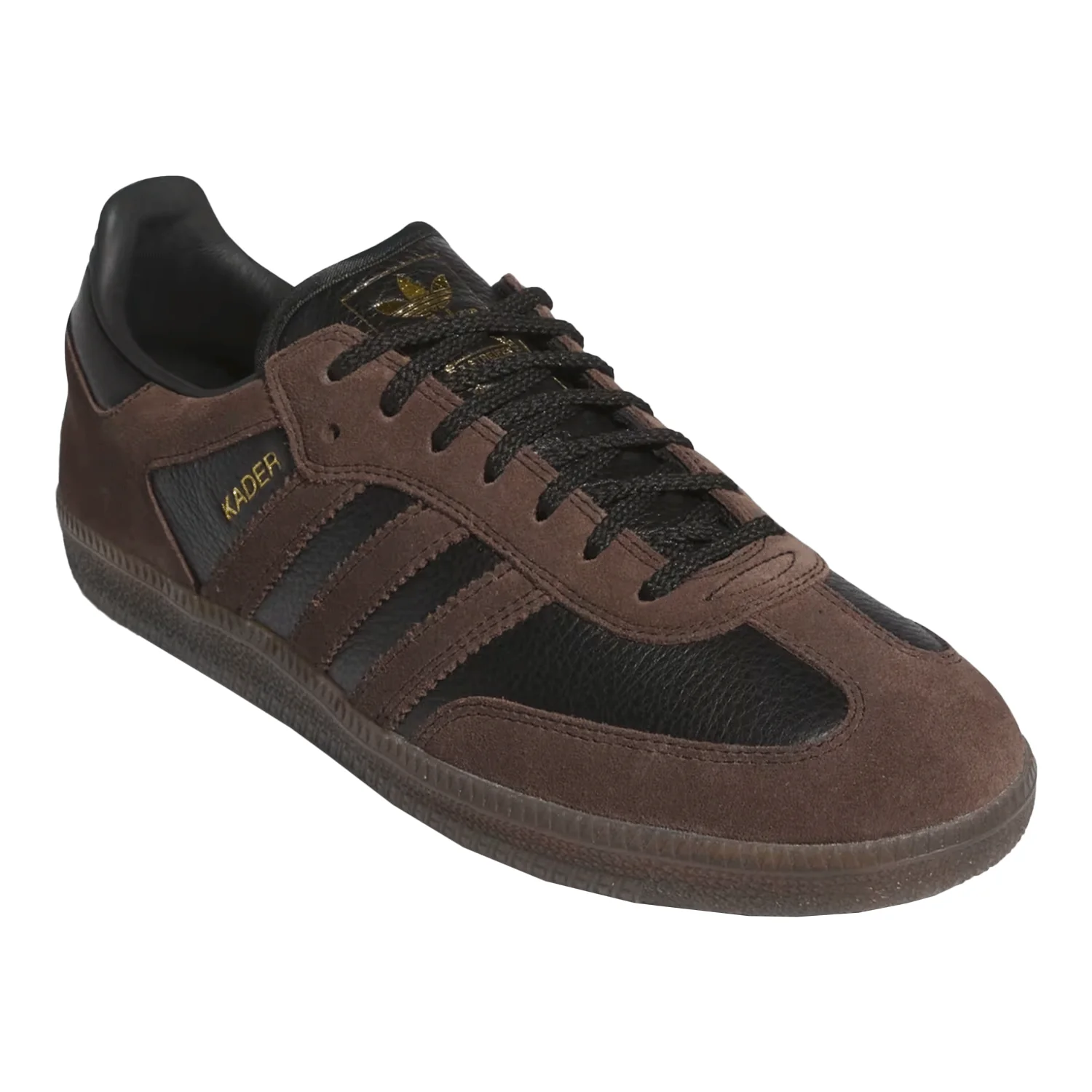 Adidas Men's Samba ADV X Kader Shoe Black/Brown/Gum - Image 3