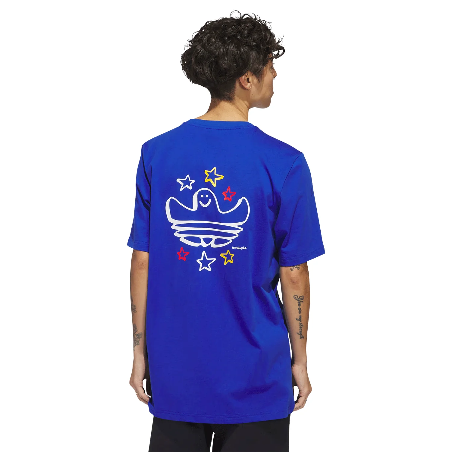 Adidas Men's Shmoofoil All Star S/S T Shirt Royal Blue/Multicolour - Image 2