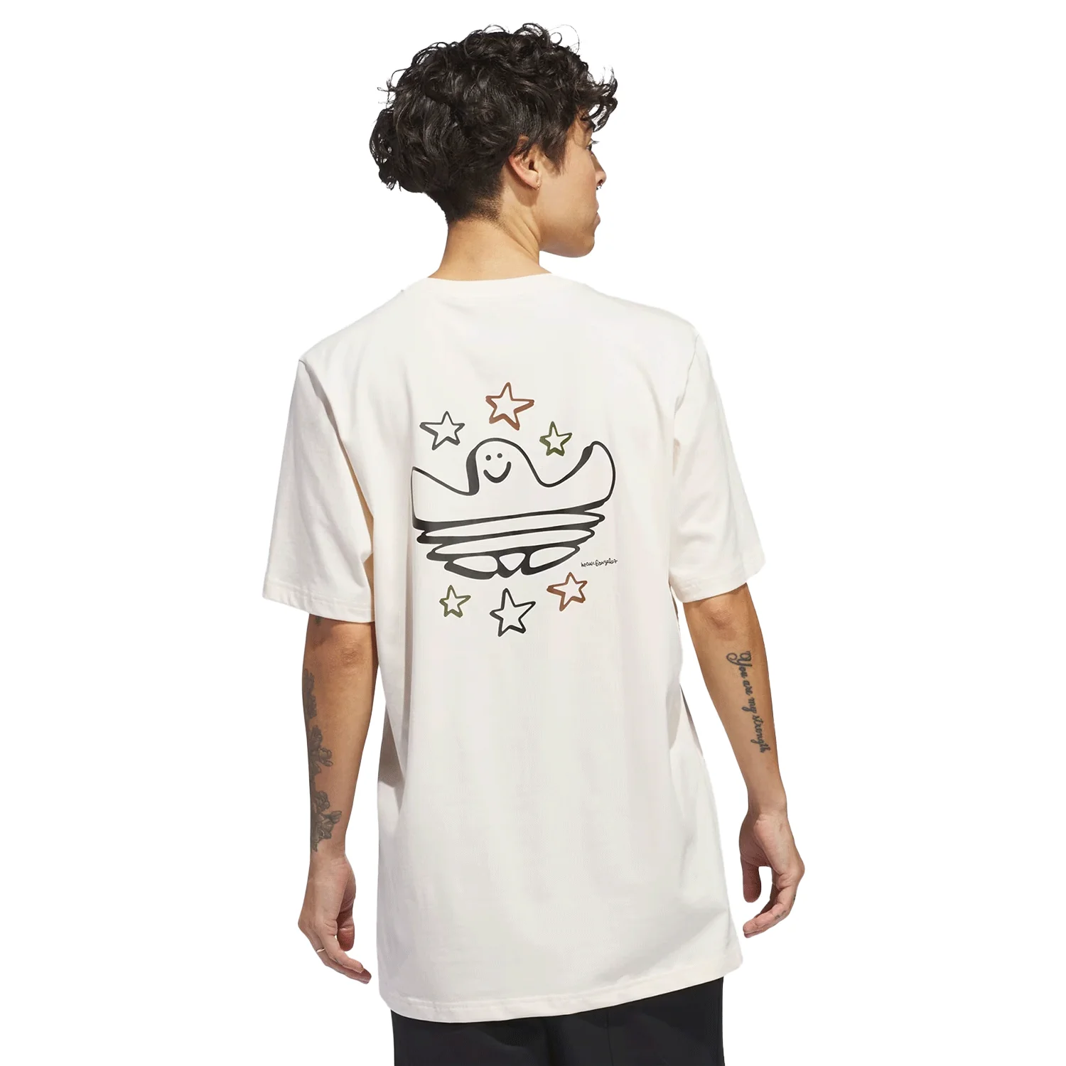 Adidas Men's Shmoofoil All Star S/S T Shirt Wonder White/Multicolour - Image 2
