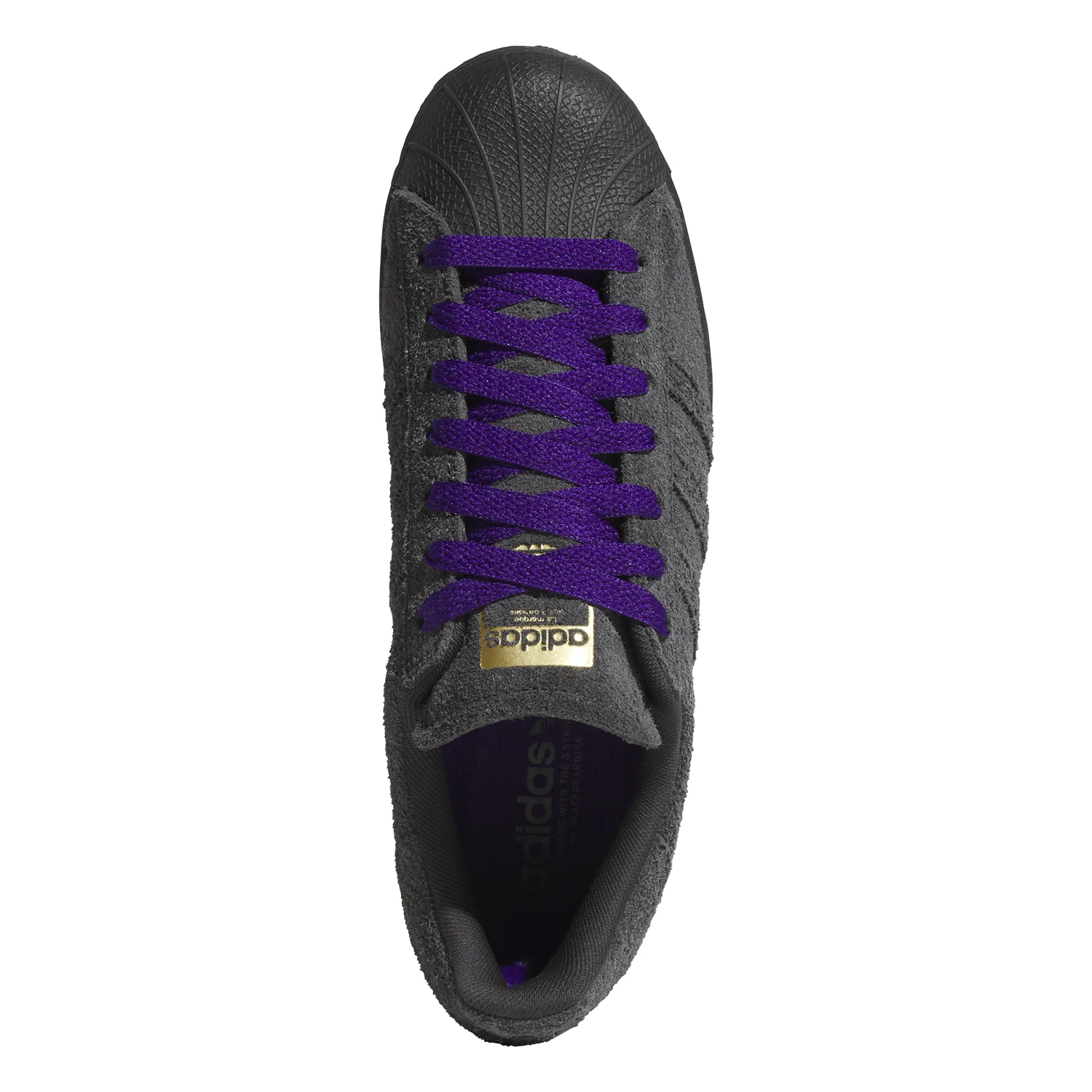 Adidas Men's Superstar Adv Shoe Carbon/Carbon/Cpurpl - Image 3