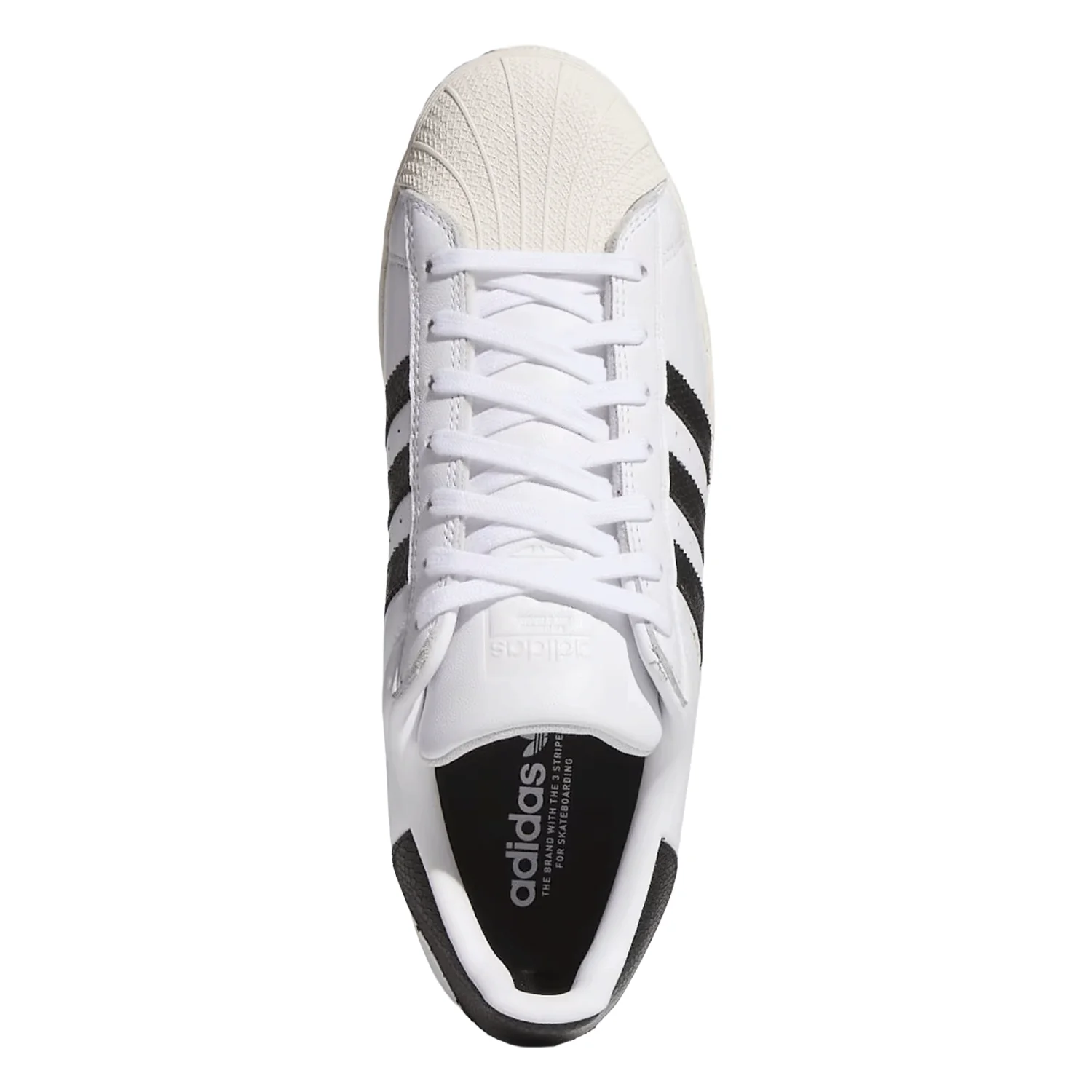 Adidas Men's Superstar ADV Shoe Cloud White / Core Black / Gold Metallic - Image 2