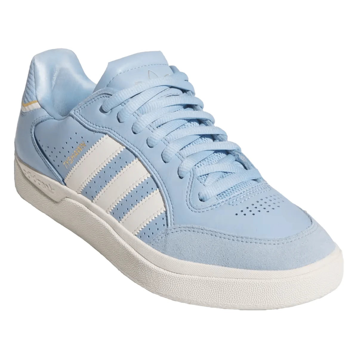 Adidas Men's Tyshawn Low Shoe Clear Sky/Chalk White/Gold Metallic - Image 2