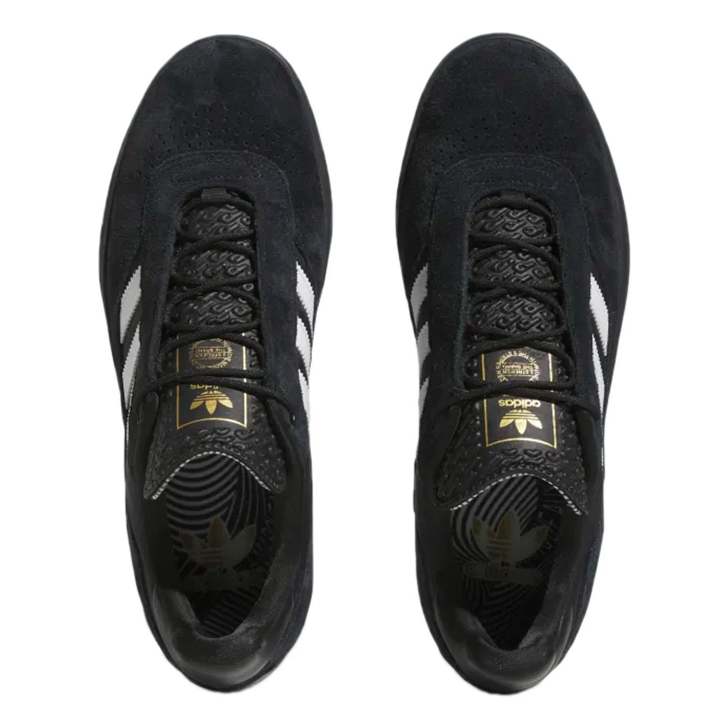 Adidas Puig Indoor Shoe Black/White/Gold - Image 2