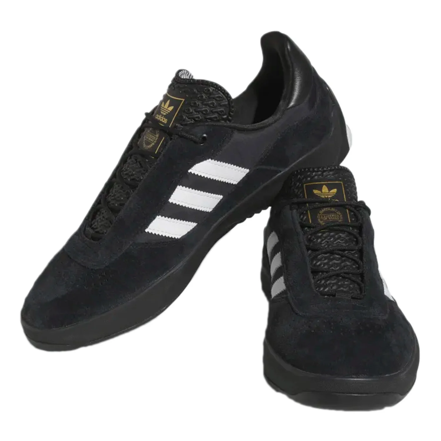 Adidas Puig Indoor Shoe Black/White/Gold - Image 4