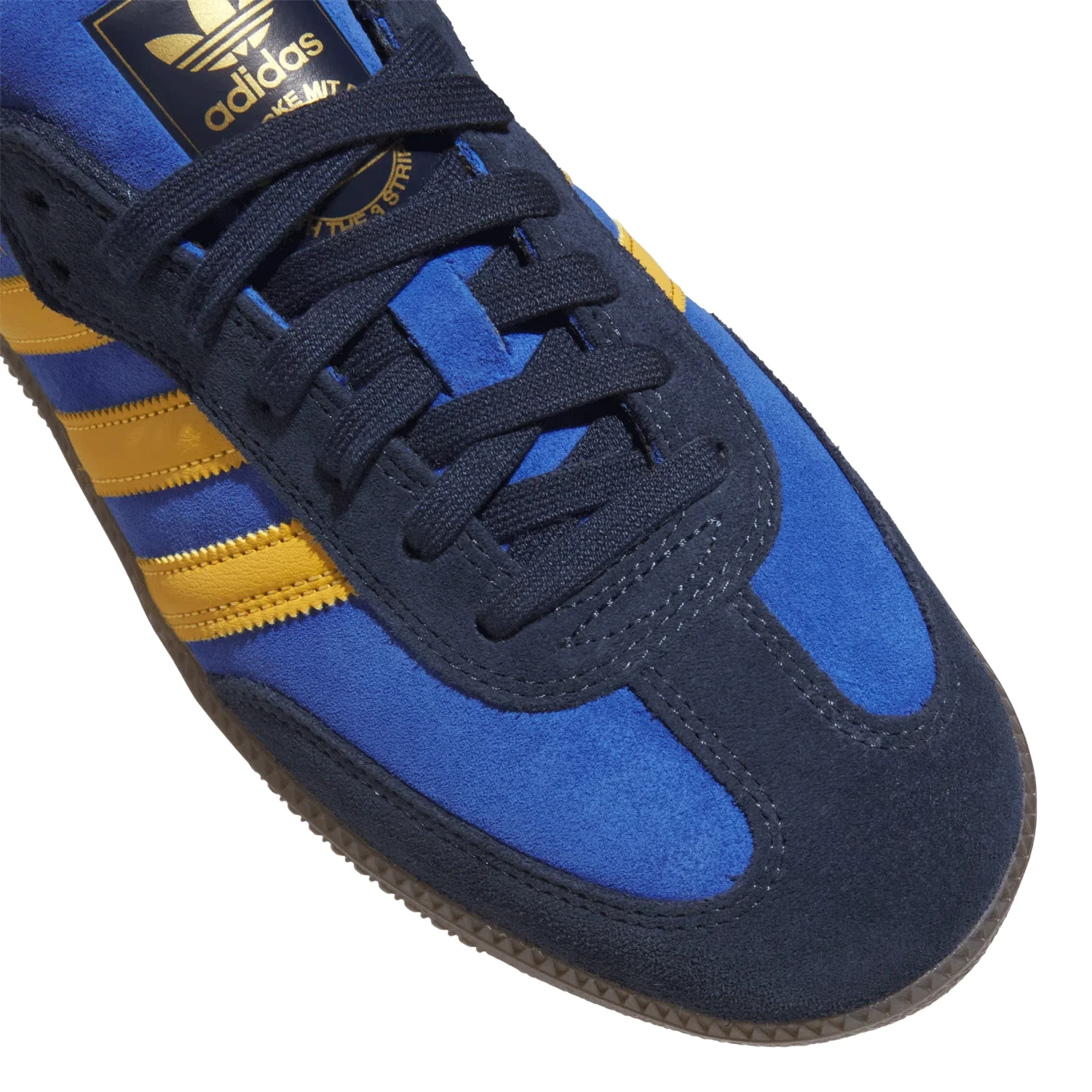 Adidas Samba Adv Shoe Collegiate Navy / Preloved Yellow / Royal Blue - Image 4