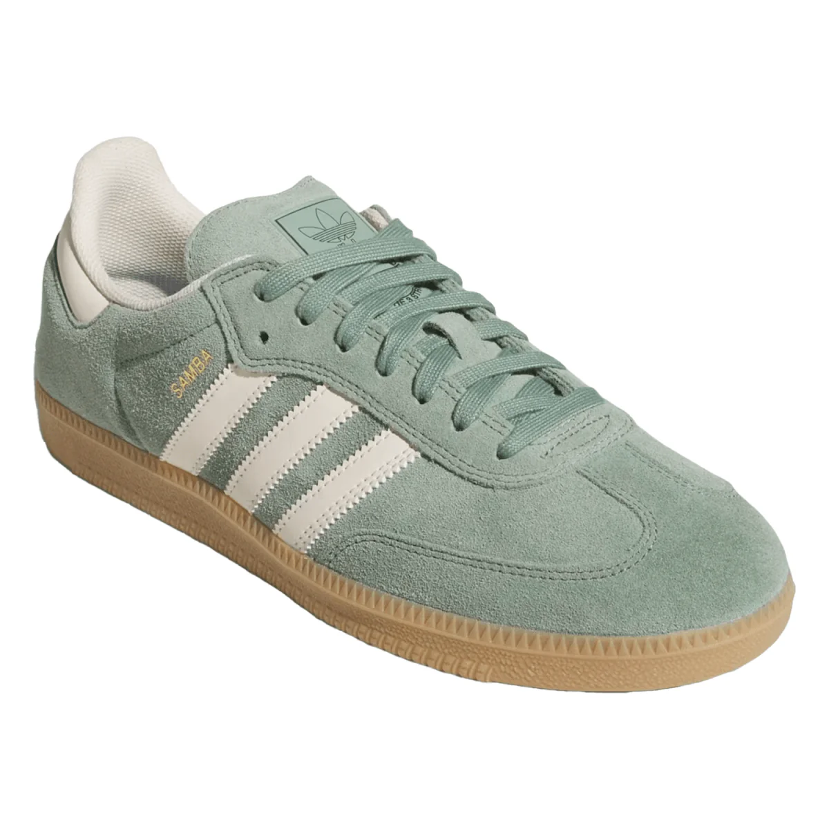 Adidas Samba Adv Shoe Silver Green/Wonder White/Gold Metallic - Image 2